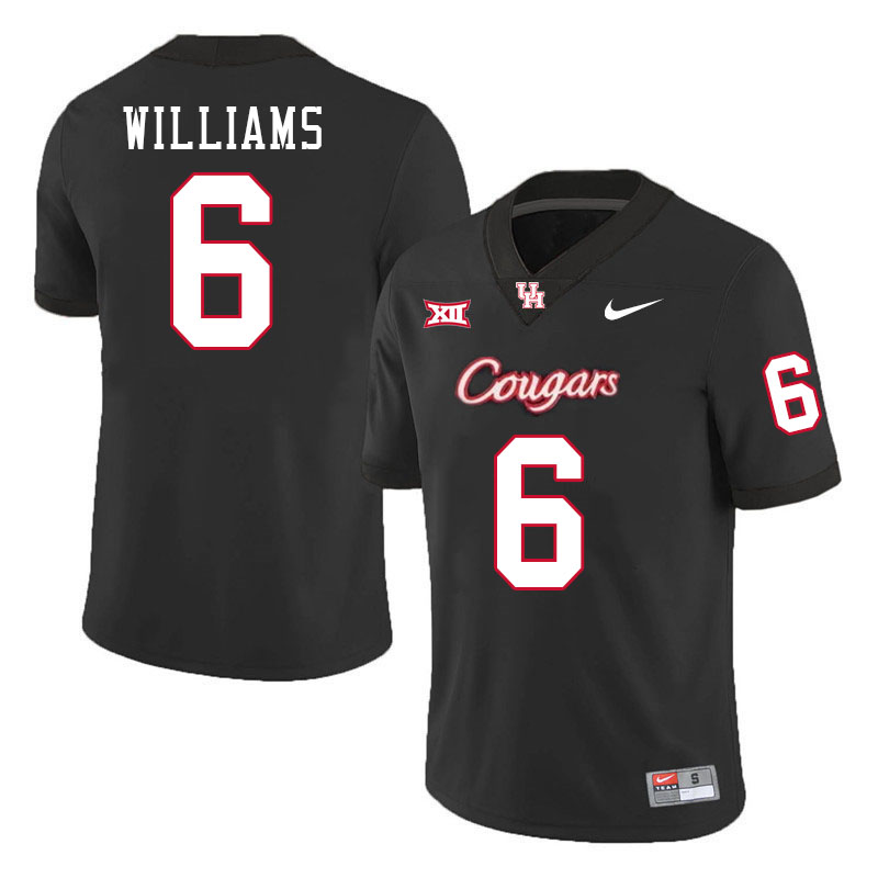 Damarion Williams Houston Jersey,Houston Cougars #6 Damarion Williams Jersey Youth College-Black